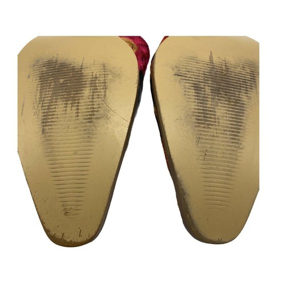 Zeyzani Womens Size 38 Black Embroidered Mules 2 Inch Heel Pointy Toe US 7.5 - Picture 6 of 8